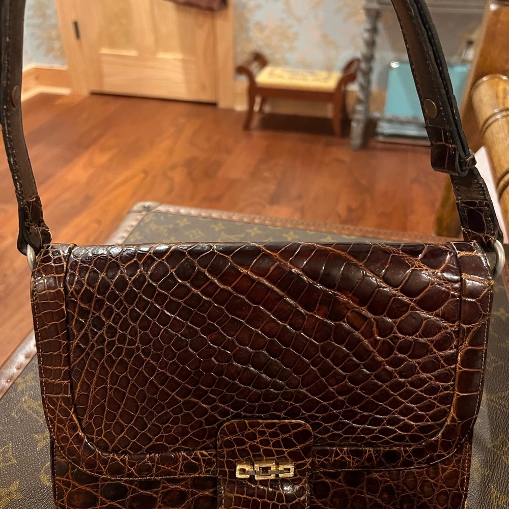 Genuine Crocodile Lancel Paris purse.